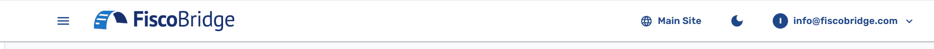 Top bar showing the theme toggle icon and user menu dropdown with Profile and Sign Out options